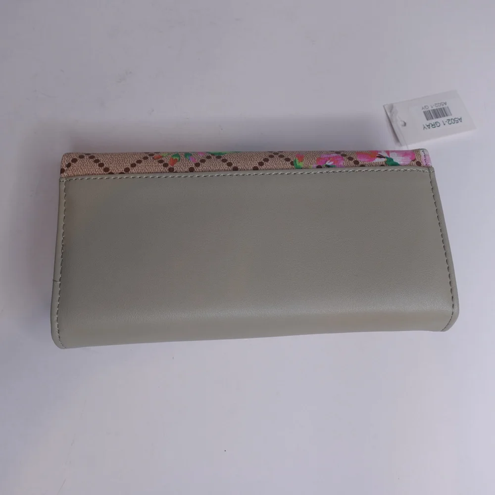 Women's AR New York Wallet, One Size, Gray Floral NWT $59